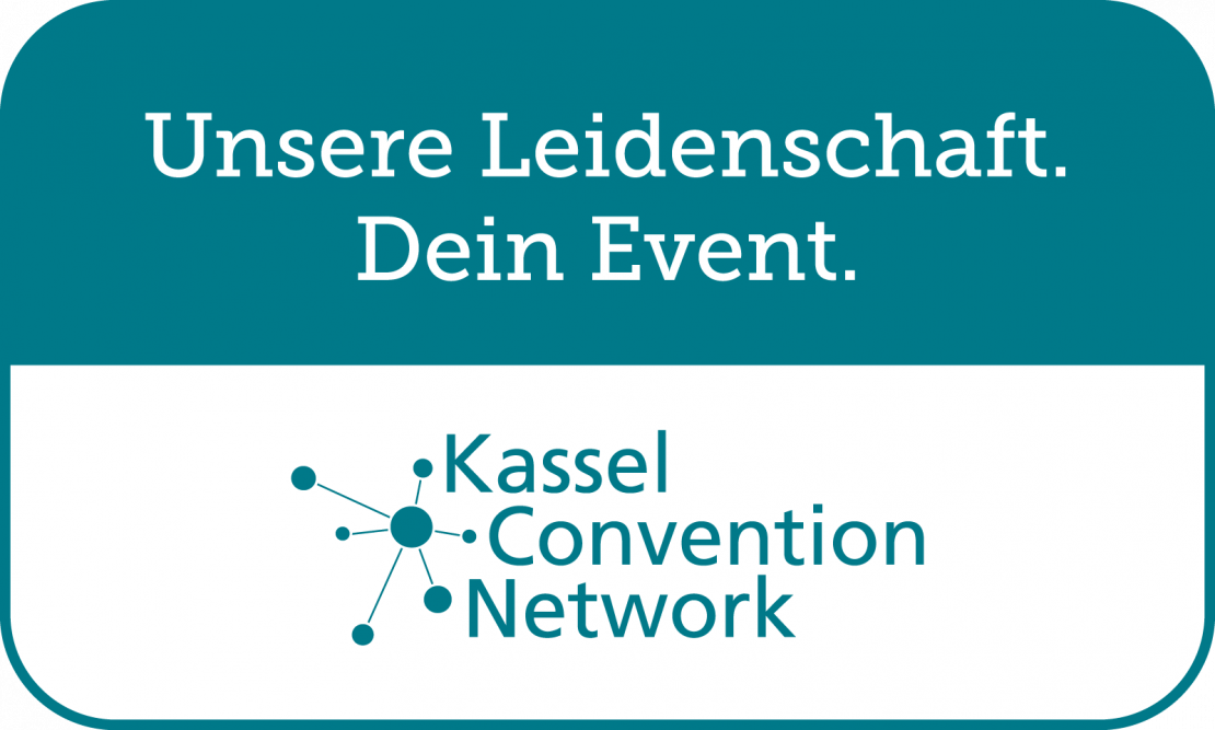 Logo des Kassel Convention Networks. Oben steht 